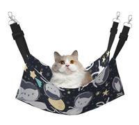 LGHDFYO Fun Cat Astronaut Cat Hammock for Hanging Pet Hammock Bed Adjustable,Puppy,Rabbits,Small Animals