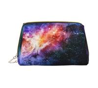 LGHDFYO Galaxy In The Universe Toiletry Travel Bag, Portable Cosmetic Organizer For Women, On-The-Go, White, One Size