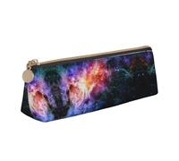 LGHDFYO Galaxy In The Universe Triangular Pencil Case,Pencils Pouch Large Capacity For Men And Women Artists Home Office, White, One Size, Fashion
