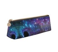 LGHDFYO Galaxy Triangular Pencil Case,Pencils Pouch Large Capacity For Men And Women Artists Home Office, White, One Size, Fashion