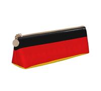 LGHDFYO German Flag Triangular Pencil Case,Pencils Pouch Large Capacity For Men And Women Artists Home Office, White, One Size, Fashion
