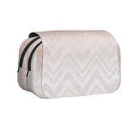 LGHDFYO Glittery Pretty Pattern Printing Pen Case, Rollerball Pen Holder Handmade Display Organizer Zippered Pouch, Black, One Size, Art Deco