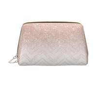 LGHDFYO Glittery Pretty Pattern Toiletry Travel Bag, Portable Cosmetic Organizer For Women, On-The-Go, White, One Size