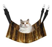 LGHDFYO Gold Sequin Sparkle Cat Hammock for Hanging Pet Hammock Bed Adjustable,Puppy,Rabbits,Small Animals