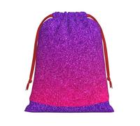 LGHDFYO Gradient Sequin Sparkle Printing 1 Pc Fashion Drawstring Gift Bag,Red Ribbon Easy Closing,Gift Wrapping For Christmas Halloween