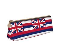 LGHDFYO Hawaii Flag Triangular Pencil Case,Pencils Pouch Large Capacity For Men And Women Artists Home Office, White, One Size, Fashion