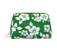 LGHDFYO Hawaii Flower Toiletry Travel Bag, Portable Cosmetic Organizer For Women, On-The-Go, White, One Size