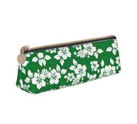 LGHDFYO Hawaii Flower Triangular Pencil Case,Pencils Pouch Large Capacity For Men And Women Artists Home Office, White, One Size, Fashion