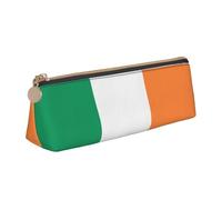 LGHDFYO Irish Flag Triangular Pencil Case,Pencils Pouch Large Capacity For Men And Women Artists Home Office, White, One Size, Fashion