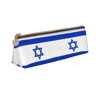LGHDFYO Israeli Flag Triangular Pencil Case,Pencils Pouch Large Capacity For Men And Women Artists Home Office, White, One Size, Fashion