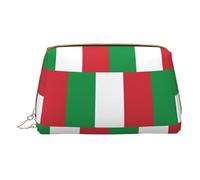 LGHDFYO Italian Flag Toiletry Travel Bag, Portable Cosmetic Organizer For Women, On-The-Go, White, One Size