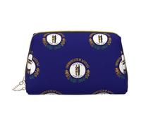 LGHDFYO Kentucky State Flag Toiletry Travel Bag, Portable Cosmetic Organizer For Women, On-The-Go, White, One Size