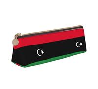 LGHDFYO Libyan Flag Triangular Pencil Case,Pencils Pouch Large Capacity For Men And Women Artists Home Office, White, One Size, Fashion