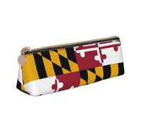 LGHDFYO Maryland State Flag Triangular Pencil Case,Pencils Pouch Large Capacity For Men And Women Artists Home Office, White, One Size, Fashion