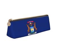 LGHDFYO Michigan State Flag Triangular Pencil Case,Pencils Pouch Large Capacity For Men And Women Artists Home Office, White, One Size, Fashion