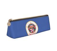 LGHDFYO Minnesota State Flag Triangular Pencil Case,Pencils Pouch Large Capacity For Men And Women Artists Home Office, White, One Size, Fashion