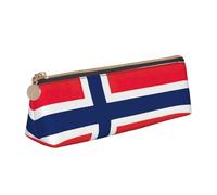 LGHDFYO Norwegian Flag Triangular Pencil Case,Pencils Pouch Large Capacity For Men And Women Artists Home Office, White, One Size, Fashion