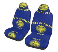 LGHDFYO Oregon State Flag Print Car Seat Covers,Universal Auto Seats Protector Fits for Car,SUV Sedan,Truck