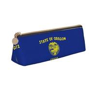 LGHDFYO Oregon State Flag Triangular Pencil Case,Pencils Pouch Large Capacity For Men And Women Artists Home Office, White, One Size, Fashion