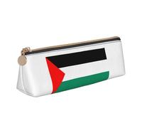 LGHDFYO Palestine Flag Triangular Pencil Case,Pencils Pouch Large Capacity For Men And Women Artists Home Office, White, One Size, Fashion