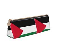 LGHDFYO Palestine Flag Triangular Pencil Case,Pencils Pouch Large Capacity For Men And Women Artists Home Office, White, One Size, Fashion