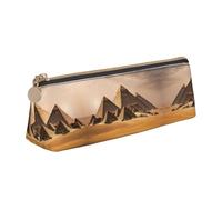 LGHDFYO Pyramids Of Egypt Triangular Pencil Case,Pencils Pouch Large Capacity For Men And Women Artists Home Office, White, One Size, Fashion