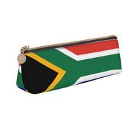 LGHDFYO South African Flag Triangular Pencil Case,Pencils Pouch Large Capacity For Men And Women Artists Home Office, White, One Size, Fashion