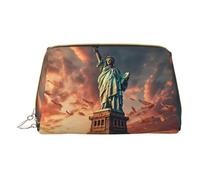 LGHDFYO Statue Of Liberty In Nyc Toiletry Travel Bag, Portable Cosmetic Organizer For Women, On-The-Go, White, One Size
