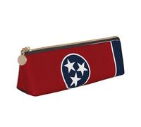 LGHDFYO Tennessee State Flag Triangular Pencil Case,Pencils Pouch Large Capacity For Men And Women Artists Home Office, White, One Size, Fashion