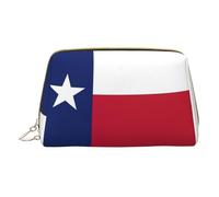 LGHDFYO Texas State Flag Toiletry Travel Bag, Portable Cosmetic Organizer For Women, On-The-Go, White, One Size