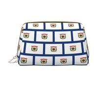 LGHDFYO West Virginia State Flag Toiletry Travel Bag, Portable Cosmetic Organizer For Women, On-The-Go, White, One Size