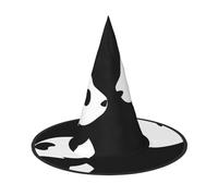 LGHHGY 1 PC Halloween Hat – Panda Animal Print Witches Decor Party, Role Play Accessory, Magic Wizard Cap for Women, Men