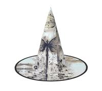 LGHHGY 3 PCS Halloween Hat â€“ modern dragonfly Print Witches Decor Party, Role Play Accessory, Magic Wizard Cap for Women, Men