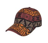 LGHHGY African Mud Cloth Tribal Print Baseball Cap Unisex - Running Fitness Vacation Sun Sports Travel Outdoor Tennis Curved Brim Trucker Cap Black