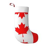 LGHHGY Christmas Stocking with Canadian flag Print Design â€“ Holiday Hanging Ornament for Fireplace, Xmas Tree & Home Decor