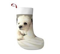 LGHHGY Christmas Stocking with french poodle Print Design â€“ Holiday Hanging Ornament for Fireplace, Xmas Tree & Home Decor