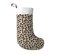 LGHHGY Christmas Stocking with Leopard Print Print Design â€“ Holiday Hanging Ornament for Fireplace, Xmas Tree & Home Decor