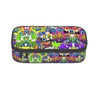 LGHHGY Colorful Spray Pattern Print Pencil Case - Multi-Purpose Pen Organizer, Portable Stationery Bag for School, Office, and Travel