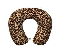 LGHHGY Cool Cheetah Leopard Print Memory Foam Travel Pillow - Comfortable U-Shape Neck Support for Sleep, Office Naps