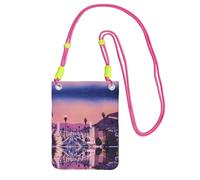 LGHHGY Fuchusia Carry Crossbody Purse â€“ The Old Hollywood Print Mobile Phone Bag, Perfect for Commuting, Shopping, and Outdoor Activities