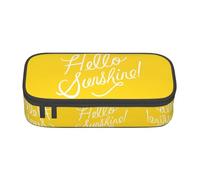 LGHHGY Goodlooking Hello Sunshine Print Pencil Case - Multi-Purpose Pen Organizer, Portable Stationery Bag for School, Office, and Travel