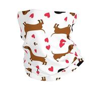 LGHHGY Multipurpose Romantic Dachshunds Print Towel â€“ Sports Headscarf, Hair Scarf & Face Mask for Beach, Cycling, Outdoor Activities