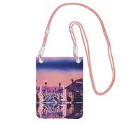 LGHHGY Pink Carry Crossbody Purse â€“ The Old Hollywood Print Mobile Phone Bag, Perfect for Commuting, Shopping, and Outdoor Activities