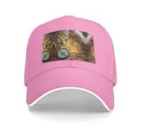 LGHHGY Pink Fashion Breathable Leisure Compass and Old World Map Print Baseball Cap â€“ Adjustable Travel Outdoor Hat for Men and Women