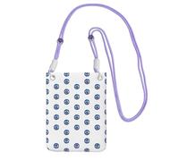 LGHHGY Purple Carry Crossbody Purse â€“ Evil eyes Print Mobile Phone Bag, Perfect for Commuting, Shopping, and Outdoor Activities