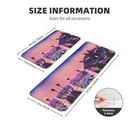 LGHHGY The Old Hollywood Print Kitchen Floor Mat 2 Sets - Sink Doormat, Laundry Rugs, Floor Runner Rug, Outdoor Entrance Welcome