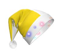 LGHHGY Unisex LED Christmas Hat - Vatican flag Print Holiday Festive Headwear for Adults, Perfect for Parties and Everyday Wear