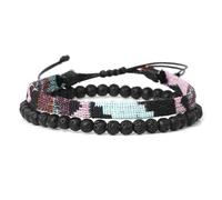 LGHLZGVF Bracelets For Womens 2set Boho Surfer Bracelet Set Women & Men-handmade Summer Beach Bracelets-adjustable Waterproof-colour 1-19cm