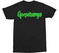 LGHOCV Evangel ANASER Goosebumps Green Slime Logo T-Shirt Black
