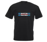 LGHOCV Martini Racing T-Shirt Car Enthusiast Rally Various Sizes Colours Black